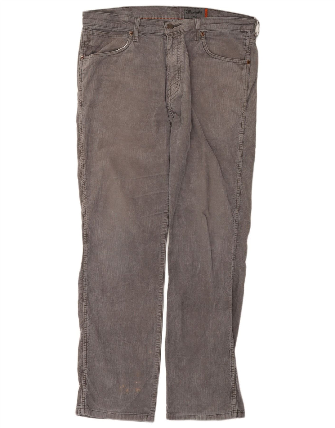 WRANGLER Pantalones de pana rectos elásticos Arizona para hombre W36 L32 Gris
