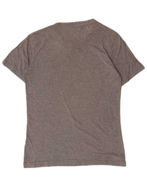 Puma - Camiseta gráfica para hombre, talla pequeña, algodón gris