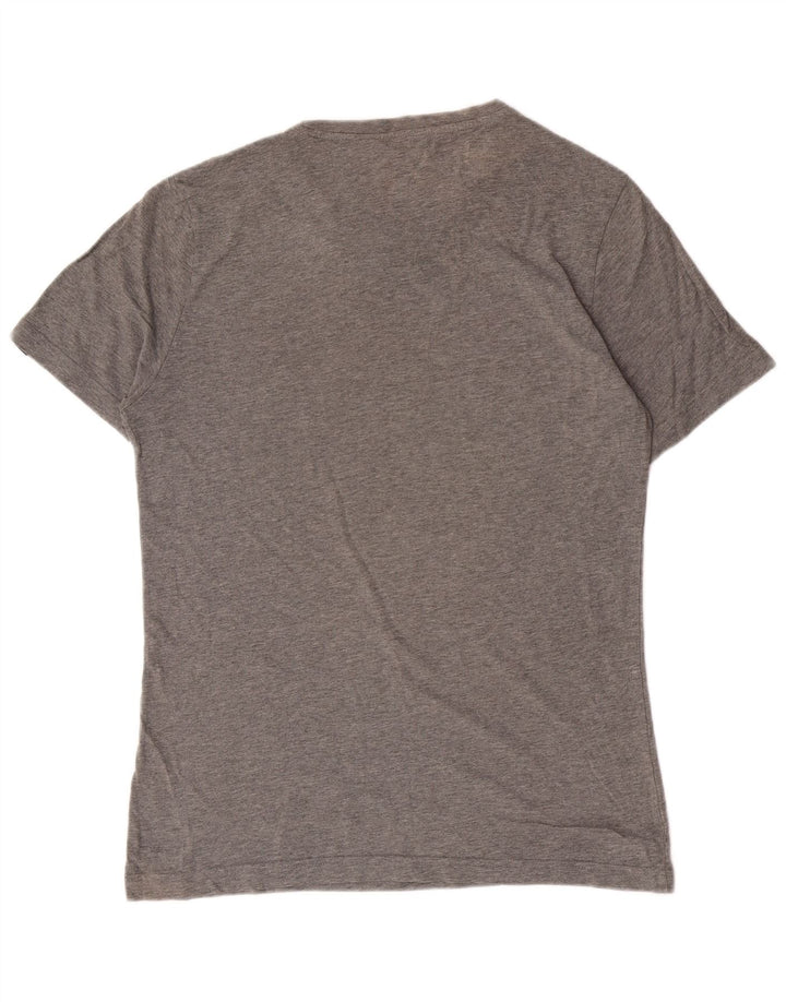 Puma - Camiseta gráfica para hombre, talla pequeña, algodón gris