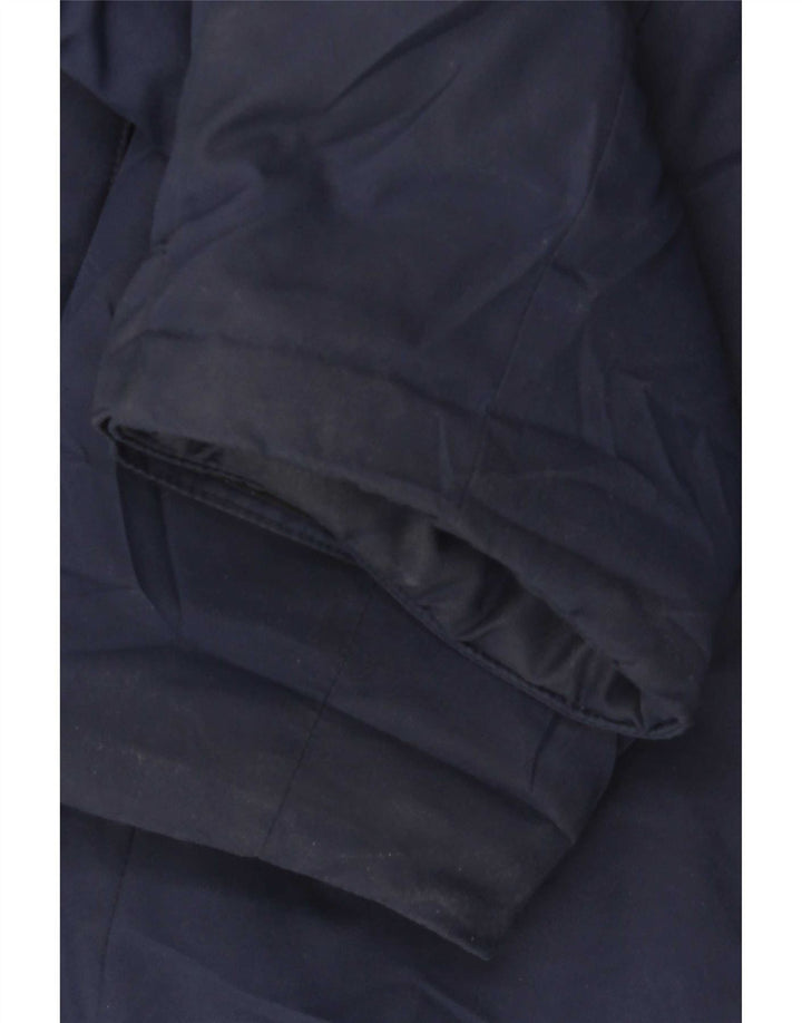 Nike Abrigo acolchado con capucha para hombre UK 40 Large Poliéster azul marino