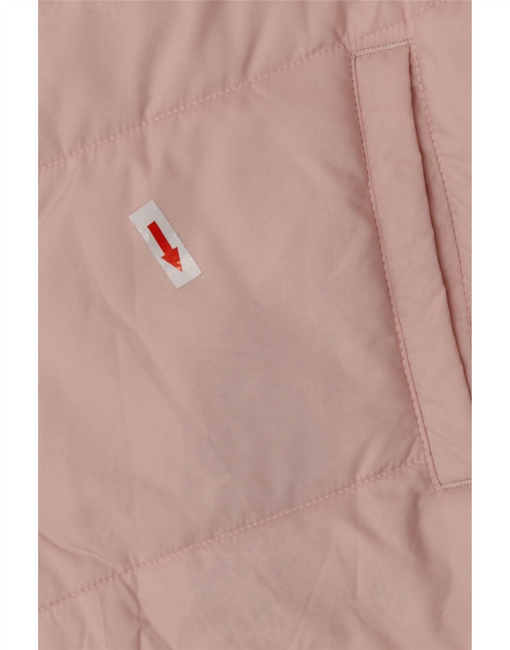 Puma Chaqueta acolchada con capucha para mujer UK 44 Poliéster rosa medio