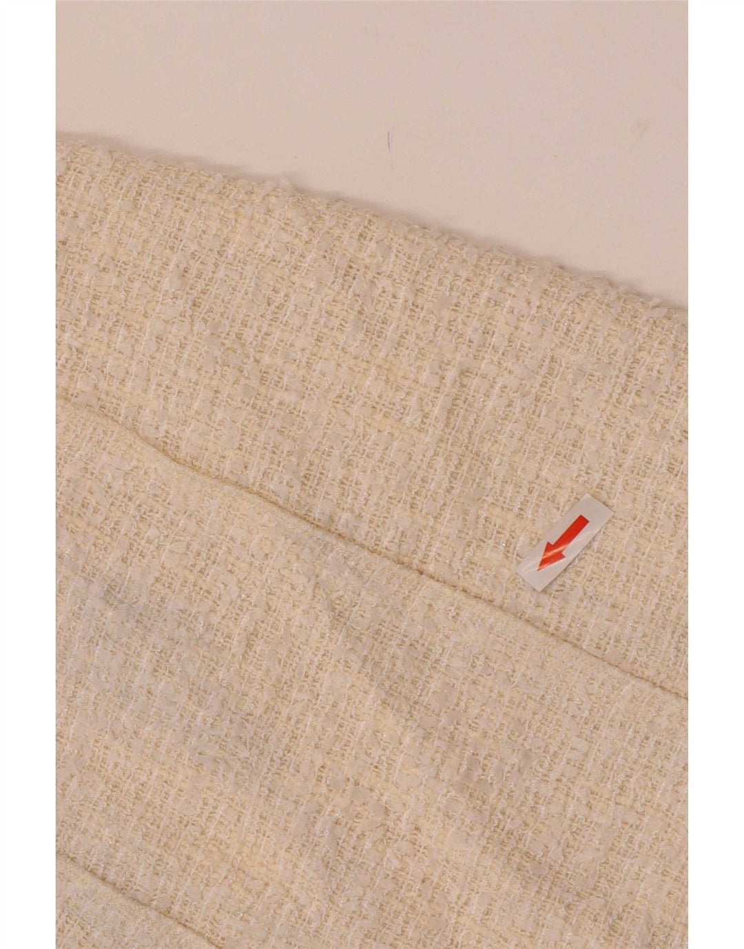Zara Minifalda Mujer XS W24 Poliéster Blanco Roto