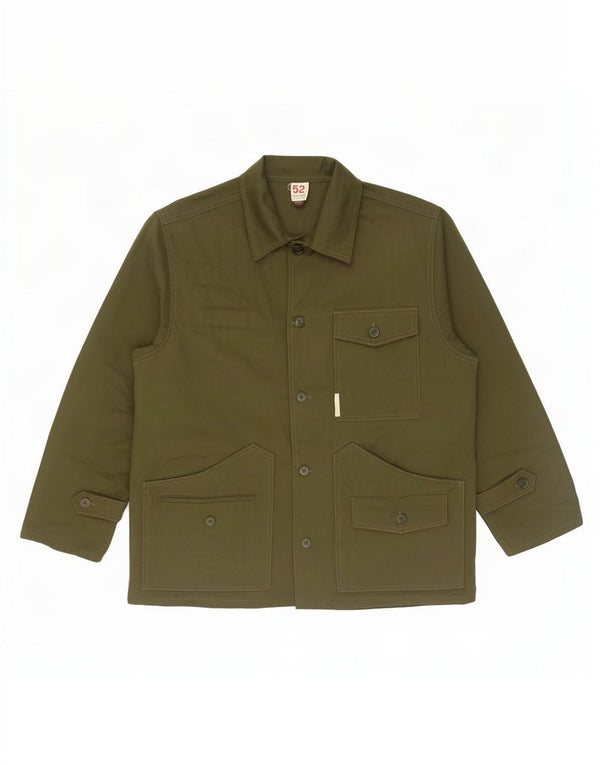 Chaqueta utilitaria vintage para hombre IT 52 XL Poliéster caqui
