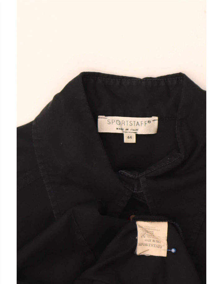 Camisa De Mujer Sportstaff IT 44 Mediana Negro Algodón