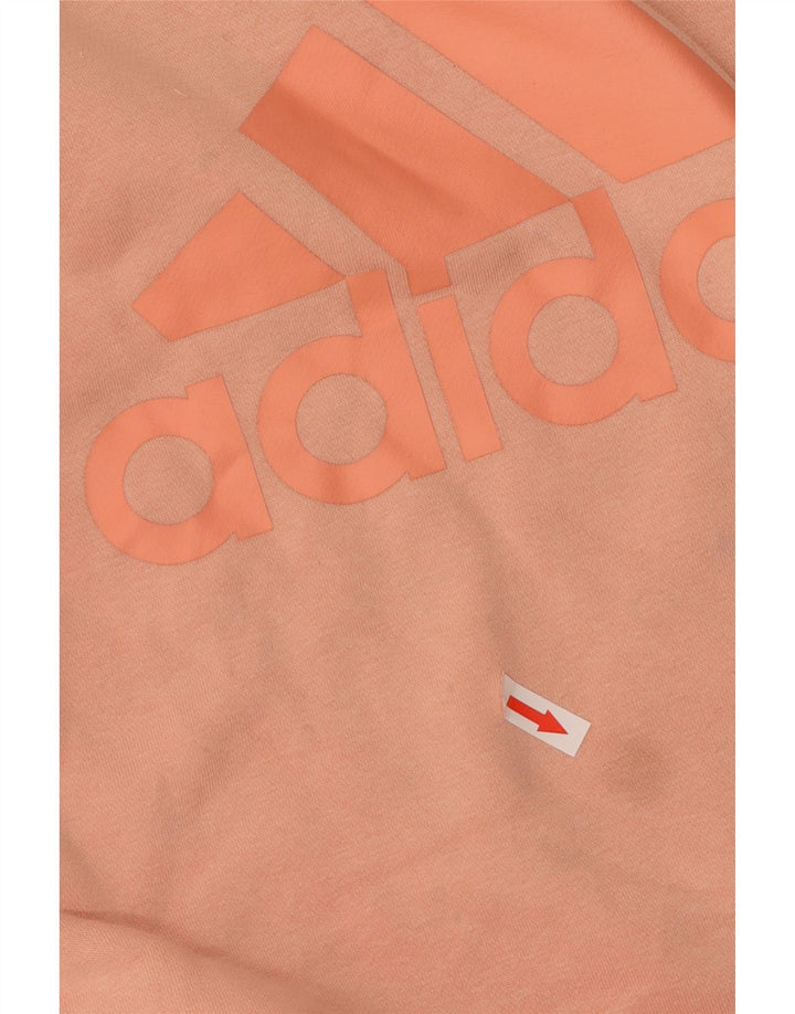 ADIDAS Sudadera gráfica para mujer Jumper UK 12/14 Algodón rosa medio