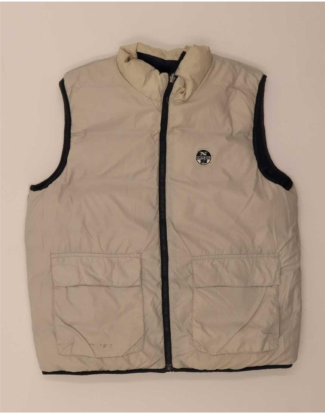 Chaleco acolchado reversible para hombre North Sails UK 38 Medium Azul marino Poliamida