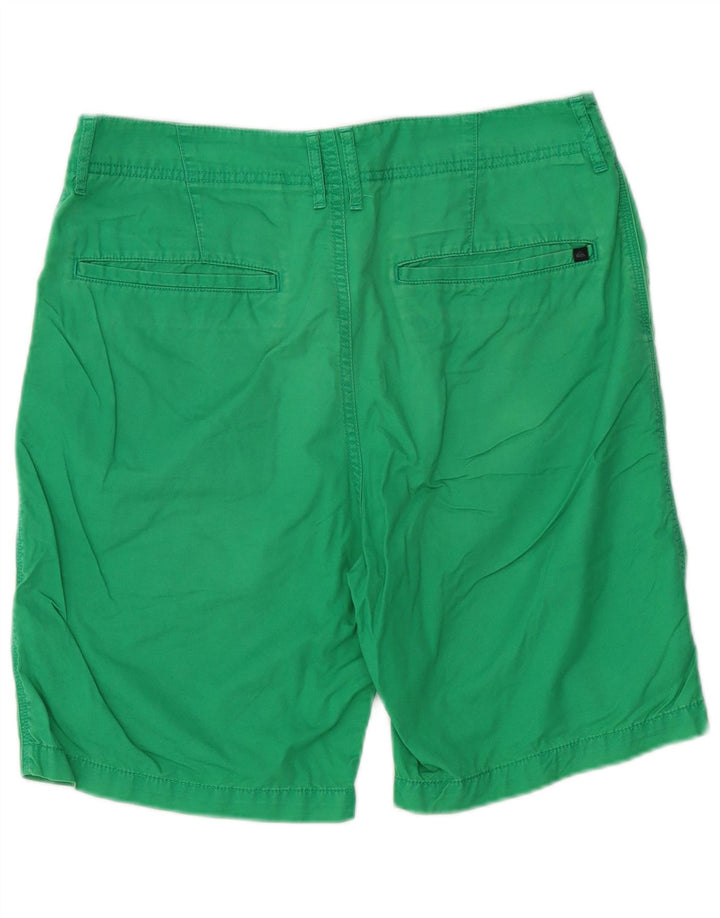 Pantalones cortos chinos Quiksilver para hombre W32 Algodón verde medio