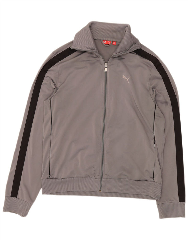 PUMA Chaqueta de chándal para hombre XL Gris Colorblock Poliéster