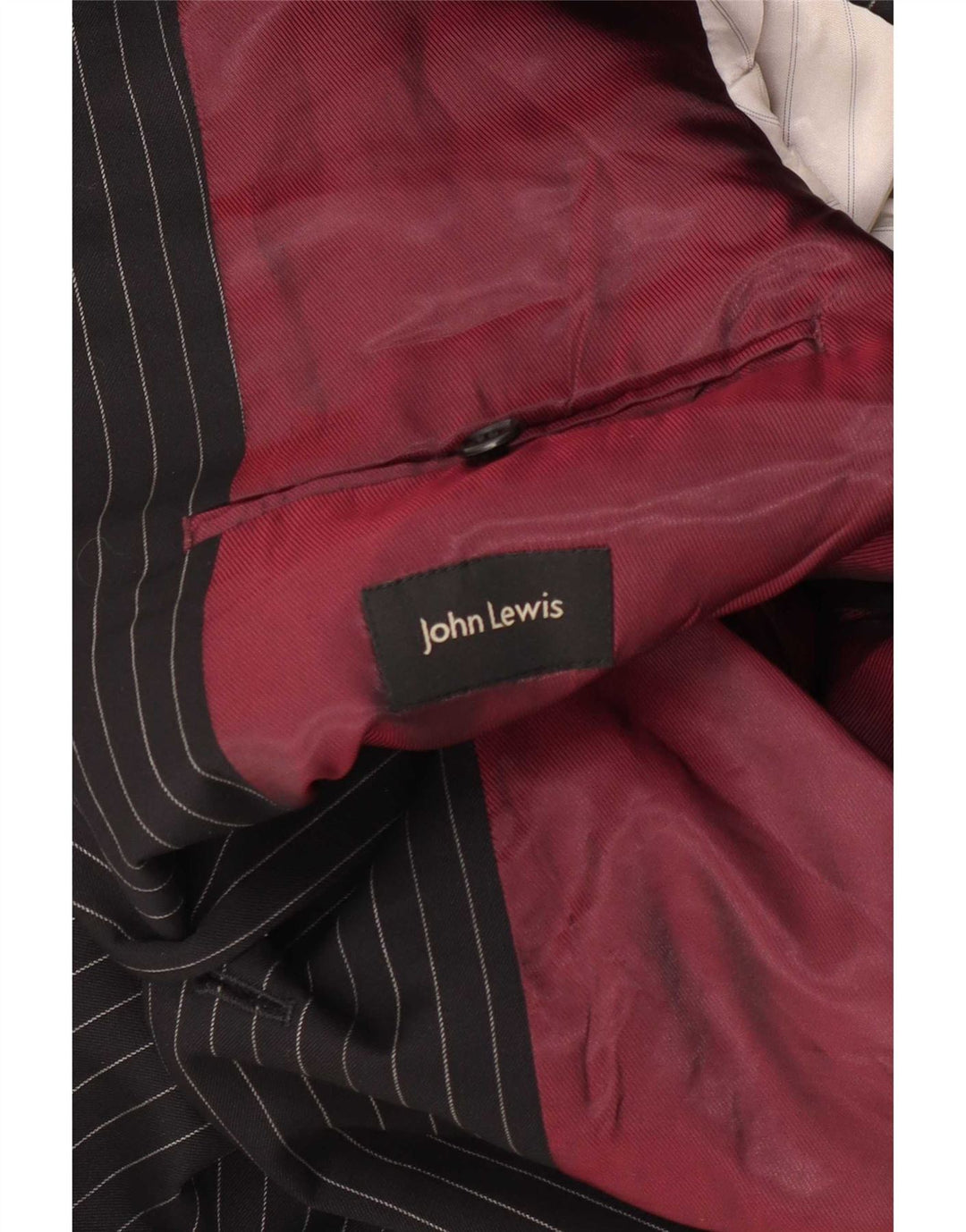 John Lewis Chaqueta tipo blazer de 2 botones para hombre UK 36 Small Lana a rayas negras