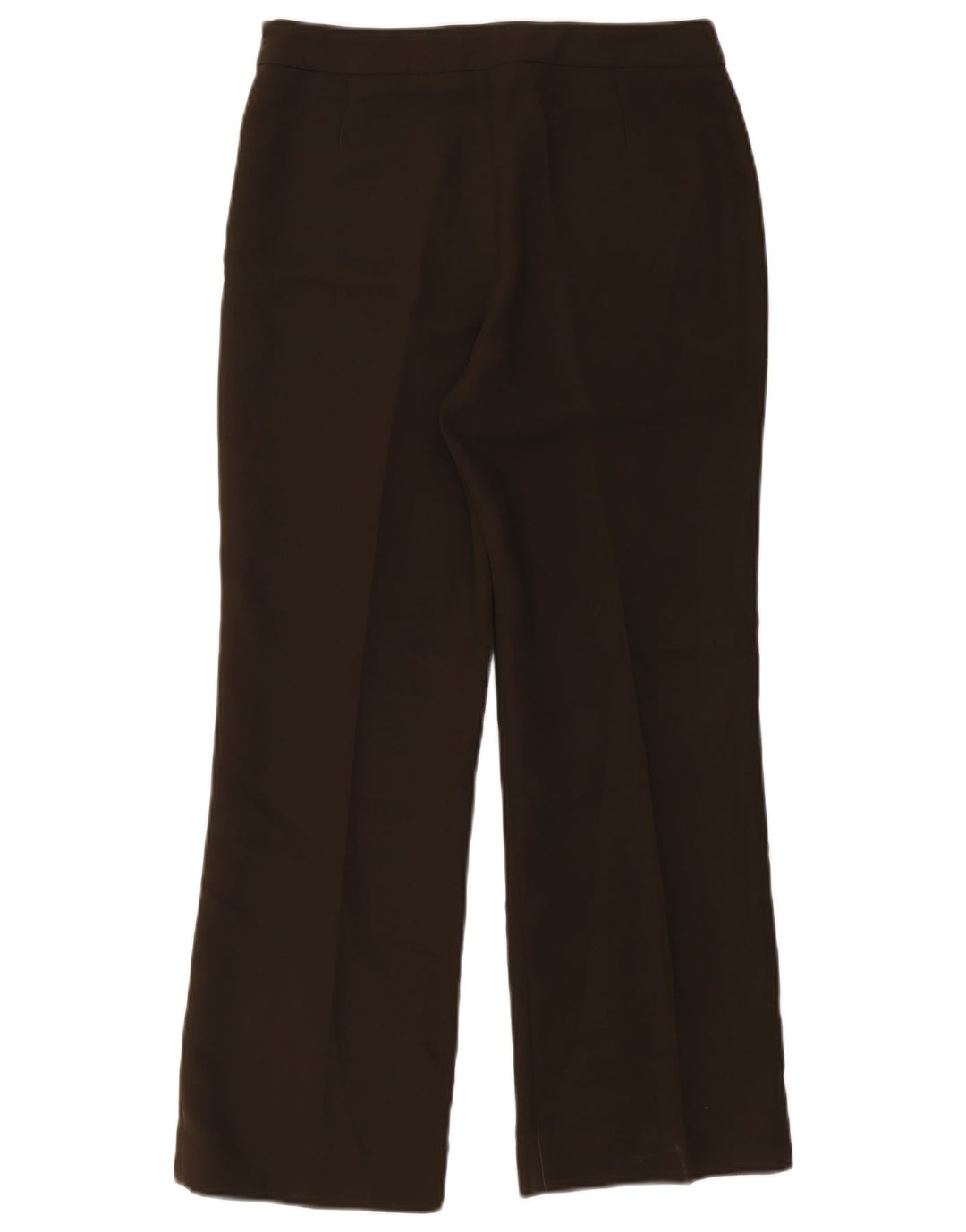 Zara Mujer Pantalón Casual Recto EU 40 Medium W30 L28 Marrón Poliéster