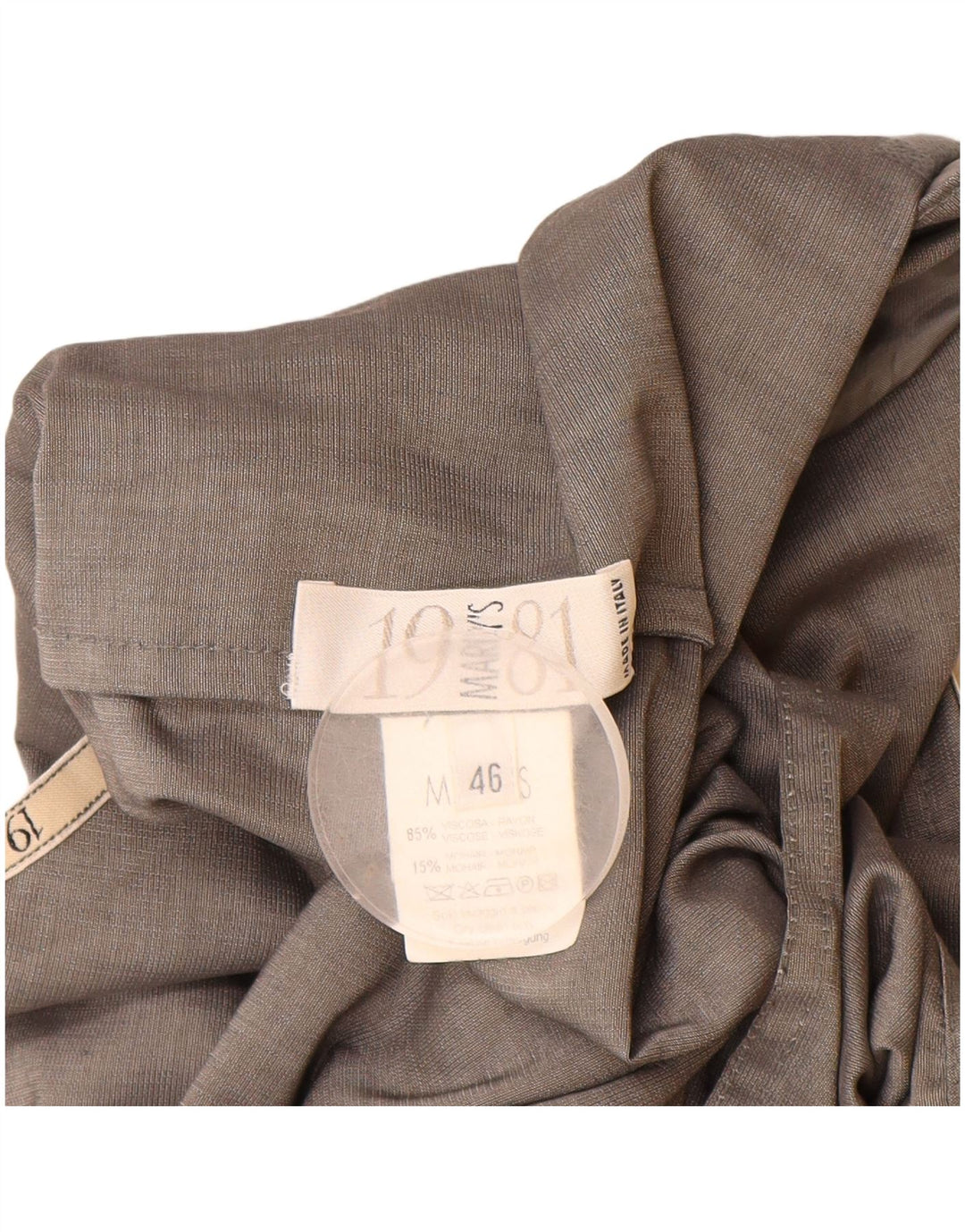 Marly's 1981 Chaqueta bomber con capucha para mujer IT 46 Viscosa gris grande