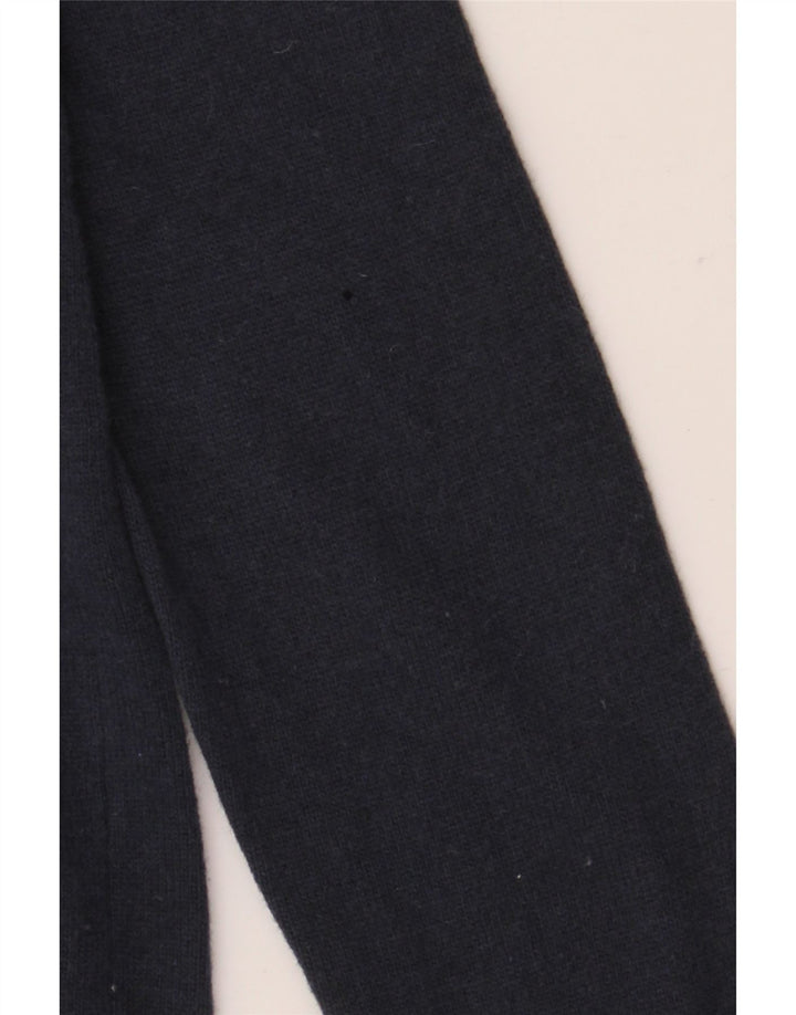 BENETTON Jersey con Cuello Barco para Hombre Small Azul Marino Lana Virgen