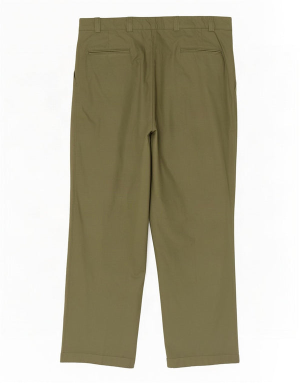 Pierre Cardin Pantalón de traje con pinzas para hombre W40 L31 Caqui