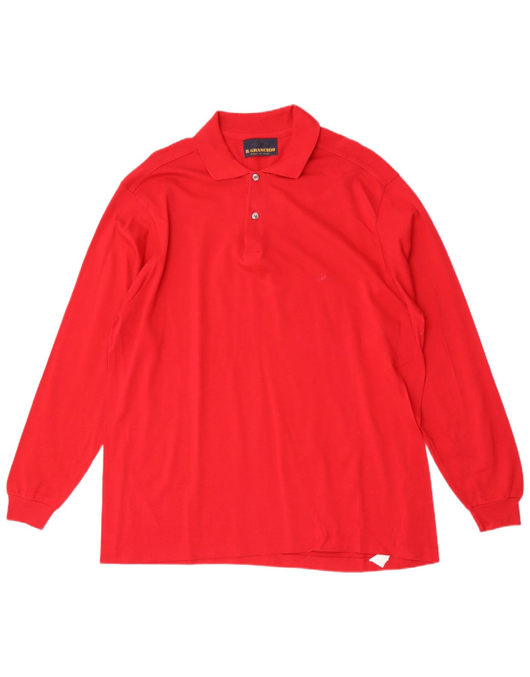 Il Granchio Polo de manga larga para hombre 2XL Rojo