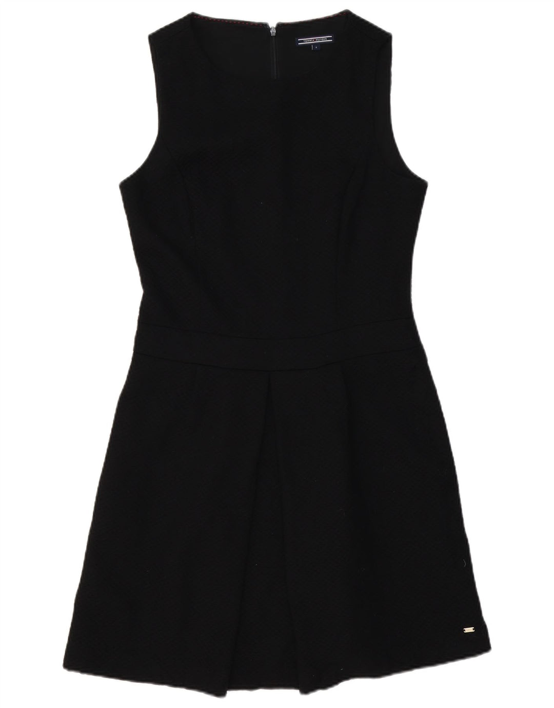 Tommy Hilfiger Vestido sin mangas para mujer US 8 Mediano Negro Poliéster