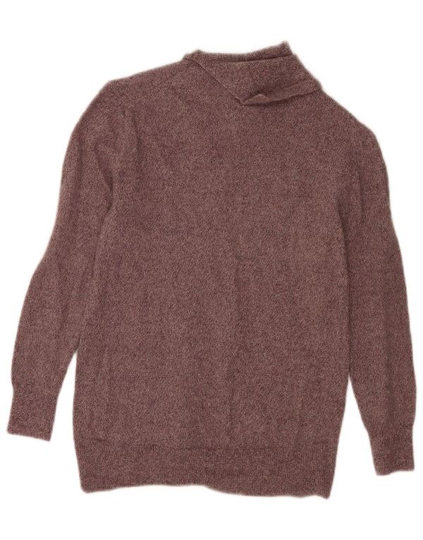 Massimo Dutti Jersey con cuello vuelto para mujer UK 10 Small Marrón moteado