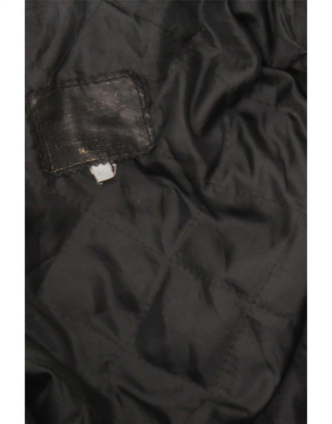 Chaqueta de cuero vintage para hombre Reino Unido 42 XL cuero negro