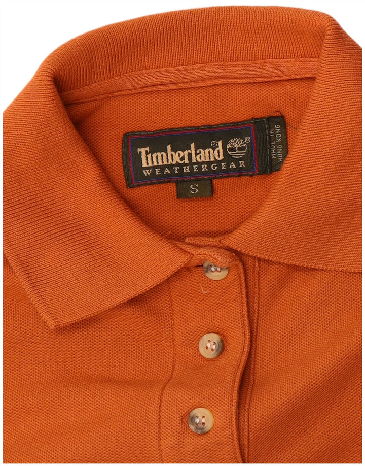 TIMBERLAND Polo para mujer UK 10 Small Naranja