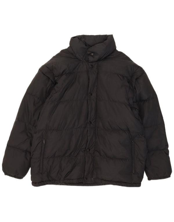 Brugi Chaqueta acolchada con capucha para hombre IT 52 XL Poliamida negra