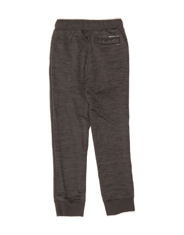 HURLEY Boys Tracksuit Trousers Joggers 8-9 Years Small Grey Polyester Vintage Hurley and Second-Hand Hurley from Messina Hembry 