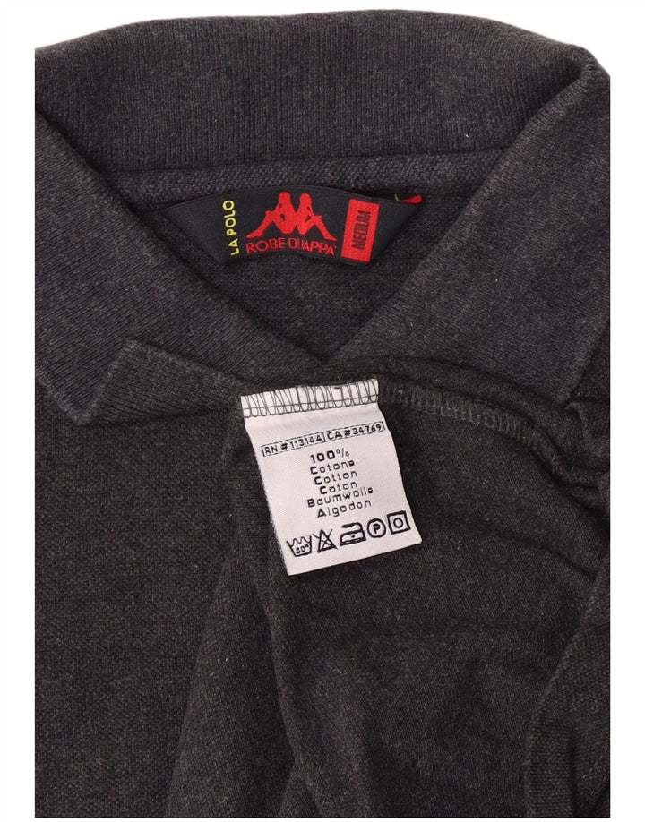 Polo Kappa Hombre De Algodón Gris Medio