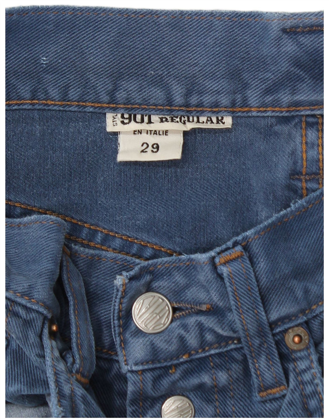 Replay Vaqueros rectos de corte regular 901 para hombre W29 L29 Algodón azul