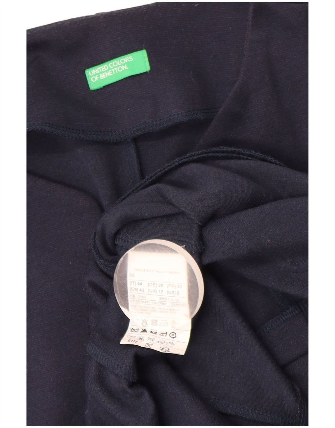 Benetton Chaqueta Americana De 1 Botón Y 1 Botón para Mujer UK 42 Azul Marino Mediano