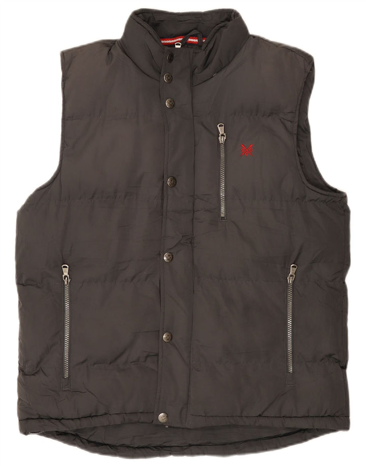 Crew Clothing Chaleco acolchado para hombre ES 38 Poliéster gris medio