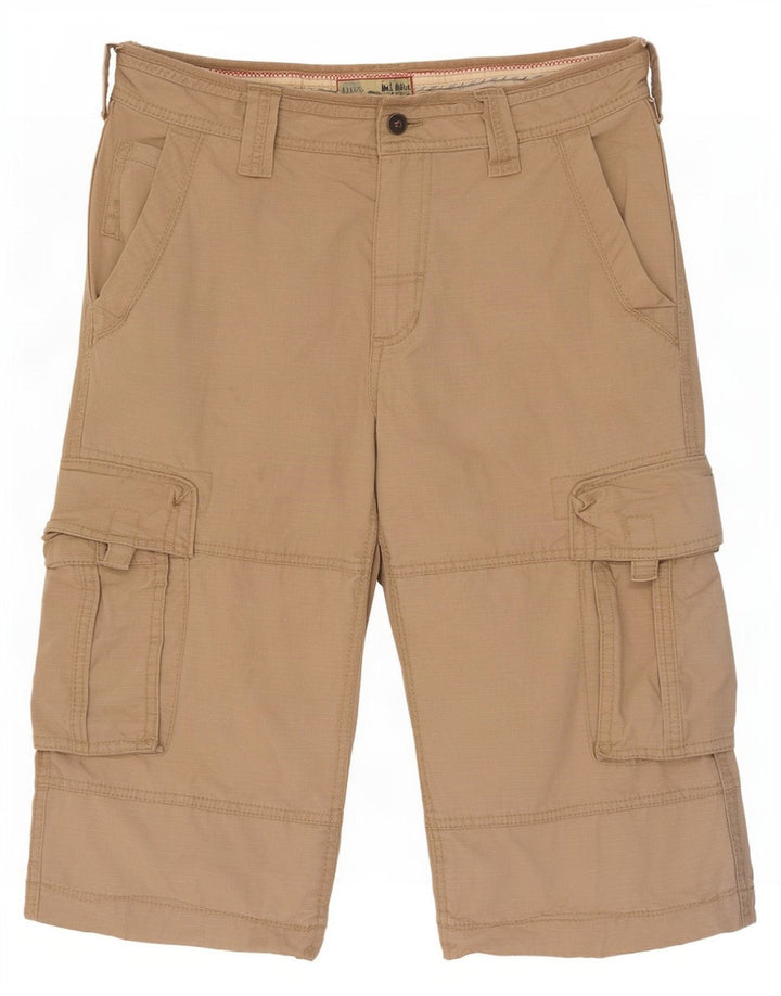 Bermudas cargo para hombre Fat Face W32 Algodón beige medio