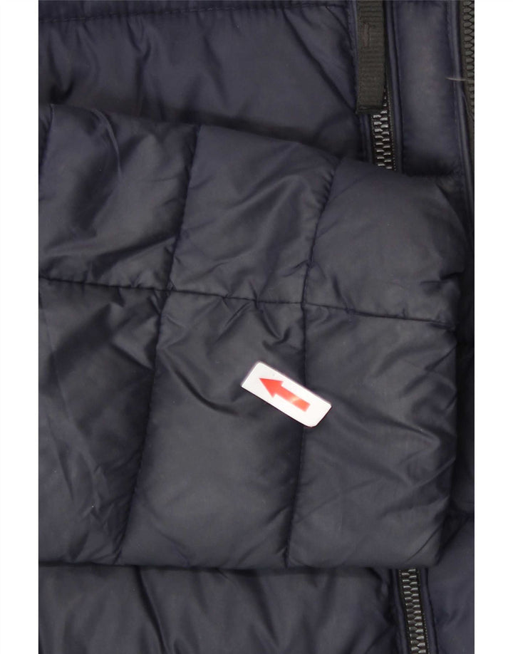 Calvin Klein Chaqueta acolchada para hombre UK 40 Grande Azul marino Nylon