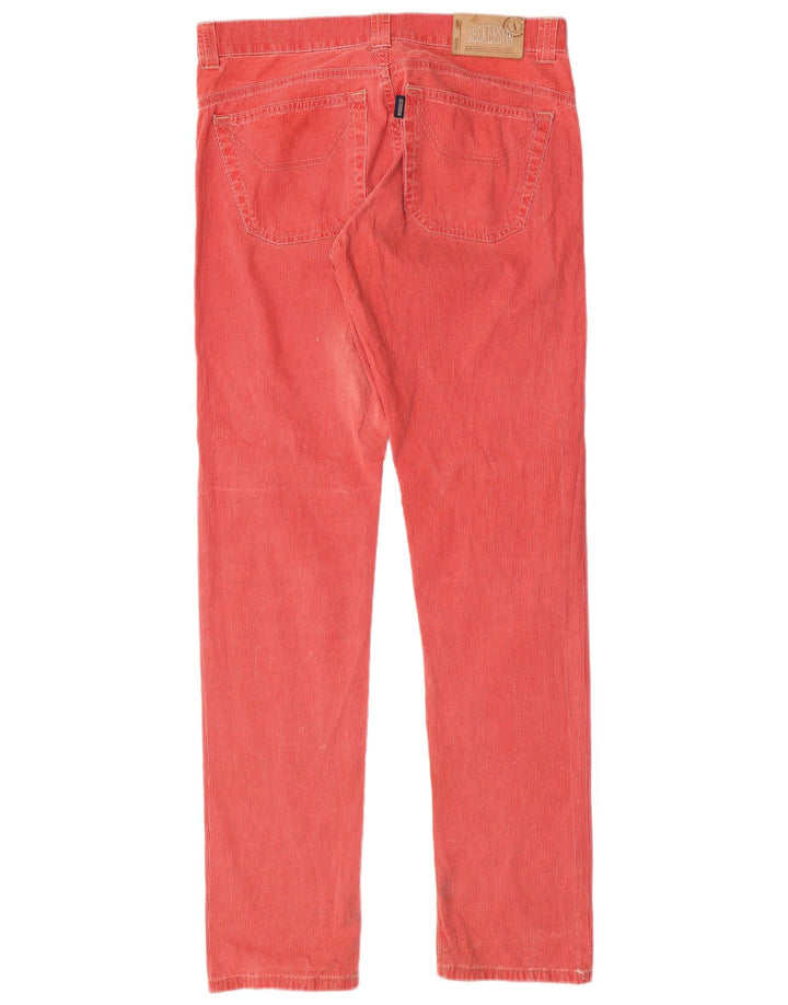 JECKERSON Pantalones rectos de pana para hombre W32 L33 Rojo