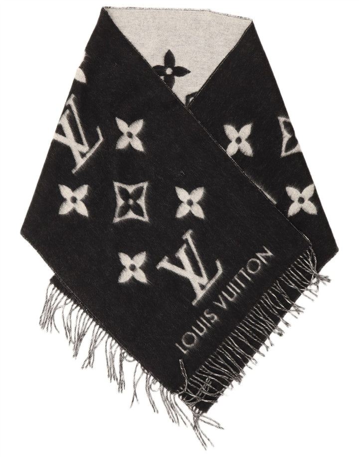 Louis Vuitton Bufanda rectangular con gráfico para mujer Talla única Diseñador negro