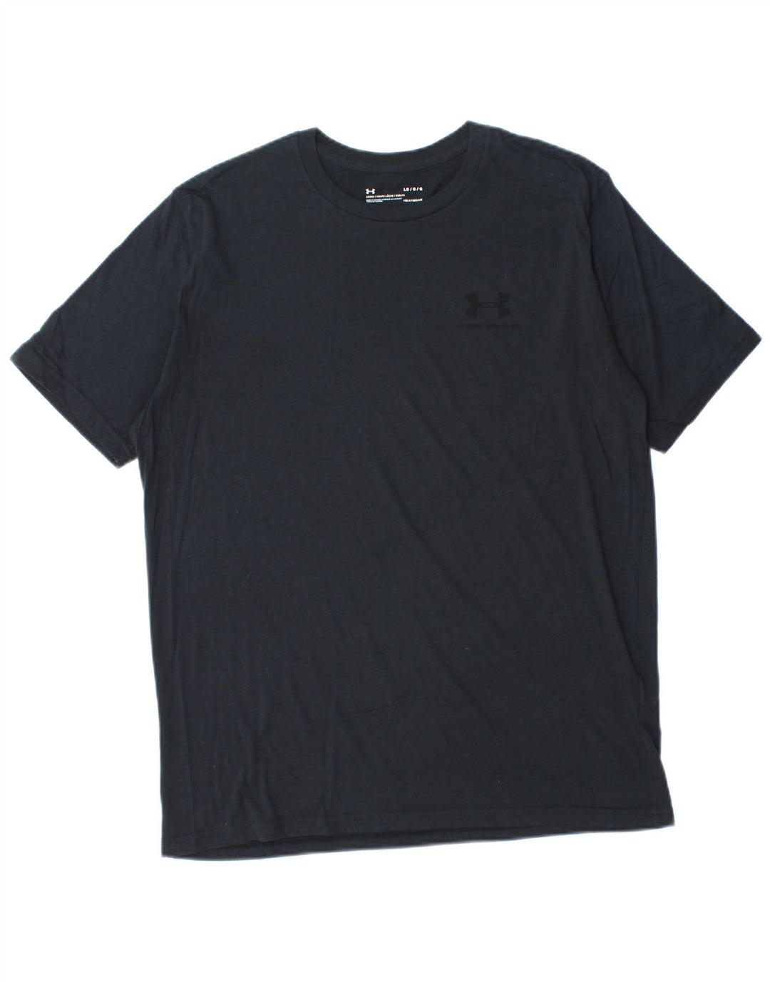 UNDER ARMOUR Camiseta Heat Gear para hombre Top grande de algodón negro