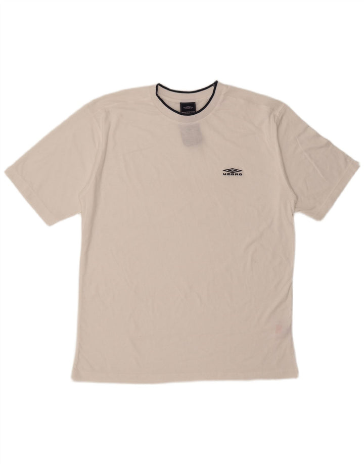 Camiseta Umbro Hombre Top Grande Poliéster Blanco