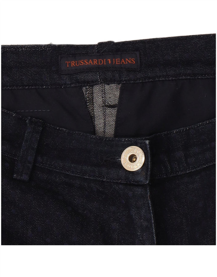 Vaqueros Trussardi Mujer Rectos W30 L27 Azul Marino Moteado