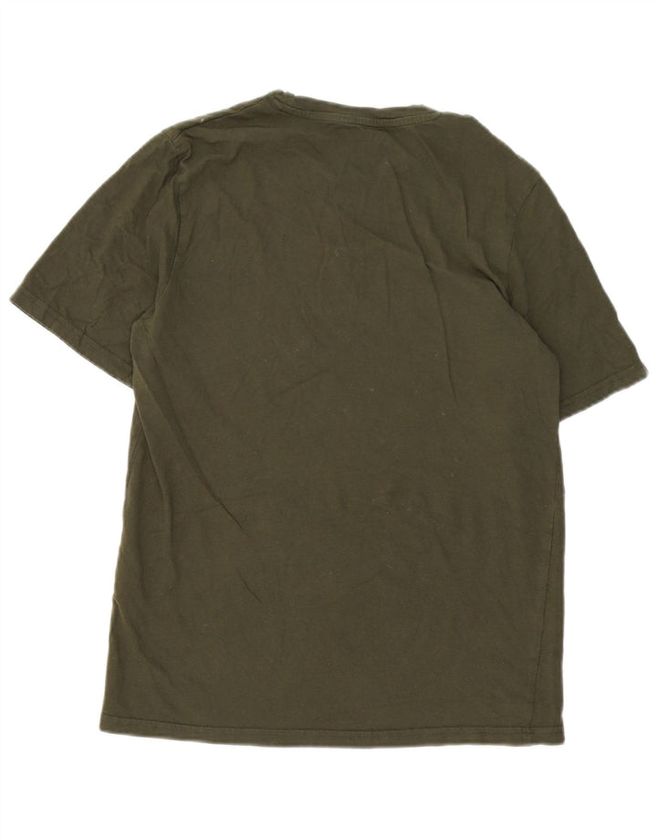 Jack & Jones Hombre Camiseta Gráfica Top Medium Khaki Algodón