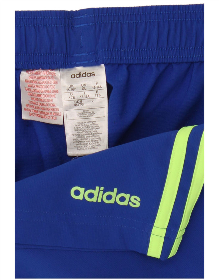 Adidas Pantalón Corto Deportivo Niño 15-16 Años Azul Poliéster