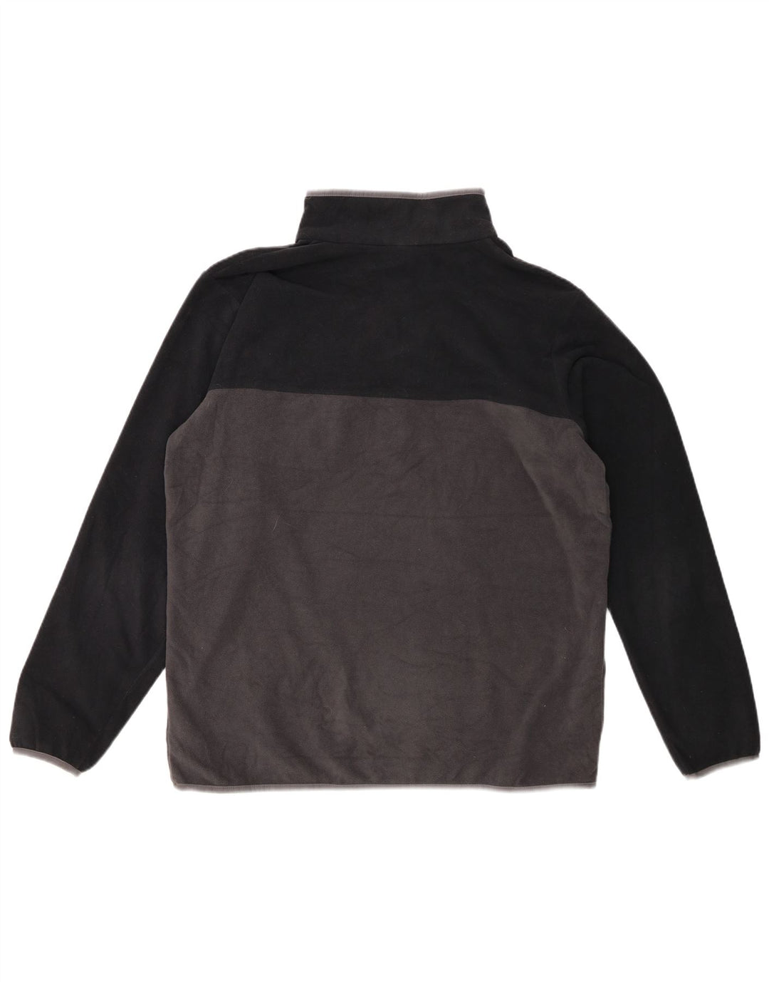 Columbia Jersey De Polar Con Cuello Con Botones Para Hombre Poliéster Color Block Gris Grande