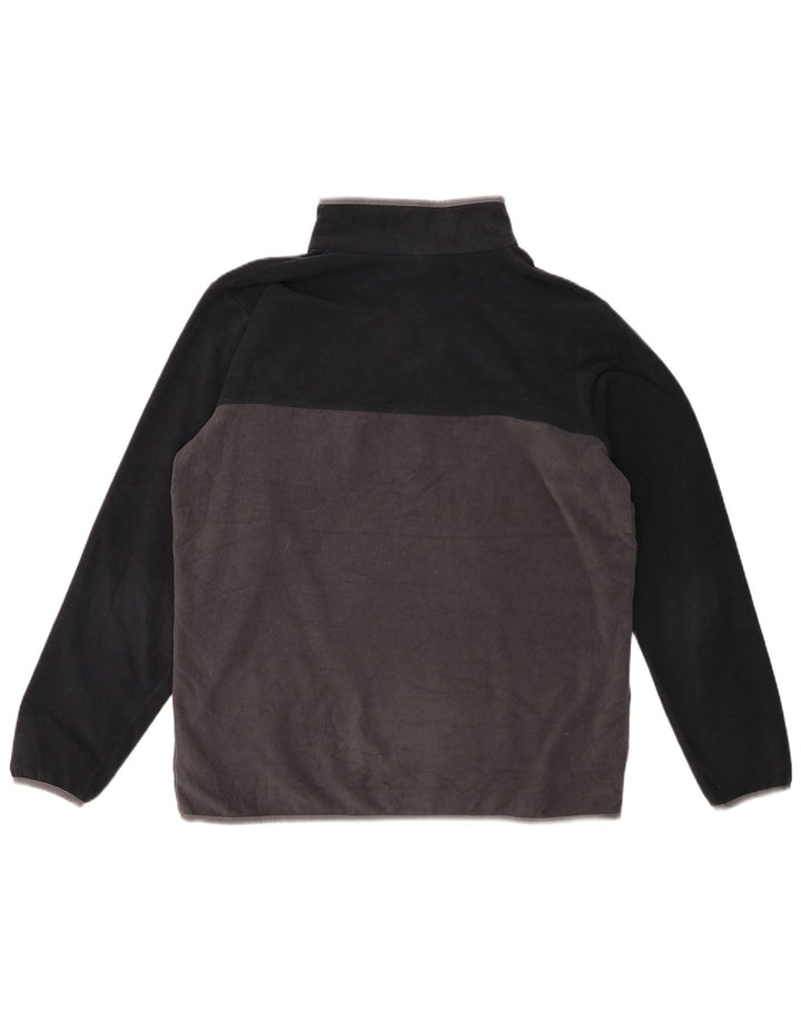 Columbia Jersey De Polar Con Cuello Con Botones Para Hombre Poliéster Color Block Gris Grande