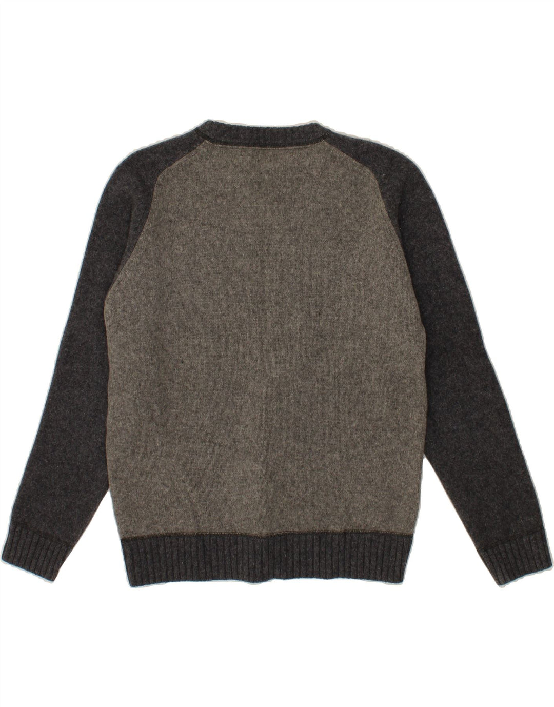 LEVI'S Jersey De Cuello Redondo Para Hombre De Lana De Cordero Gris Color Block Grande