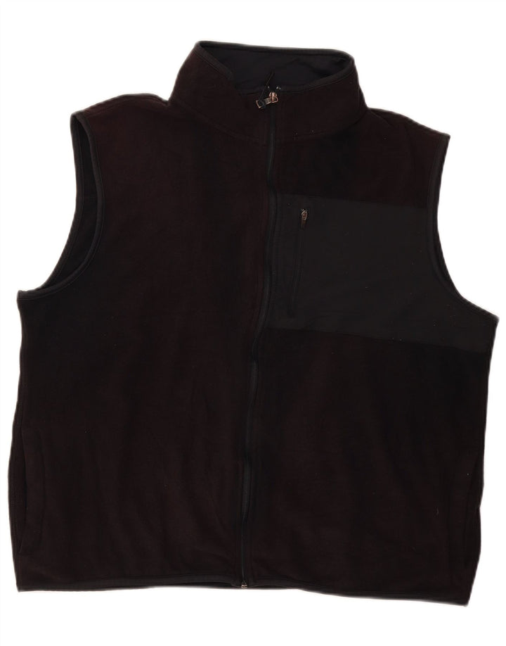 Marks & Spencer Chaleco polar para hombre UK 40 Large Negro