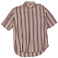 Marlboro Classics Camisa De Manga Corta Para Hombre Grande De Lino A Rayas Multicolor