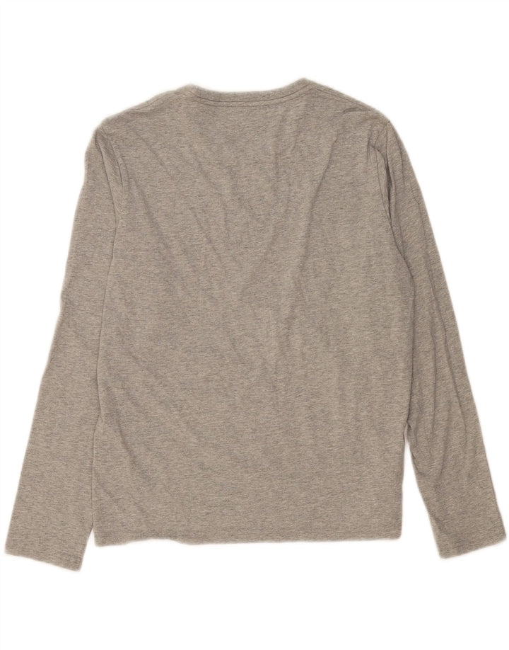 Polo Ralph Lauren Hombres Top Manga Larga Pequeño Algodón Gris