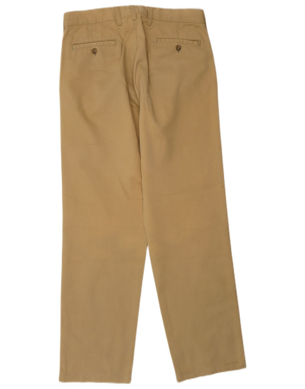 Armani Pantalones chinos rectos para hombre UK 36 Small W29 L30 Algodón beige