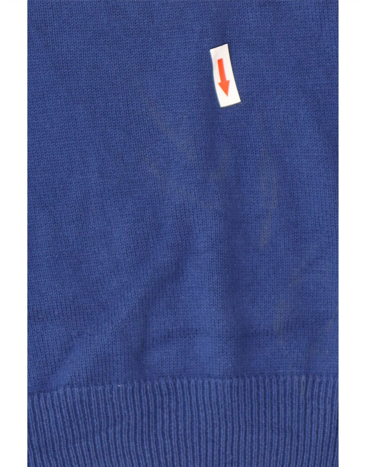 Marks & Spencer Jersey Regular Fit con Cuello en V para Hombre Algodón Azul Grande