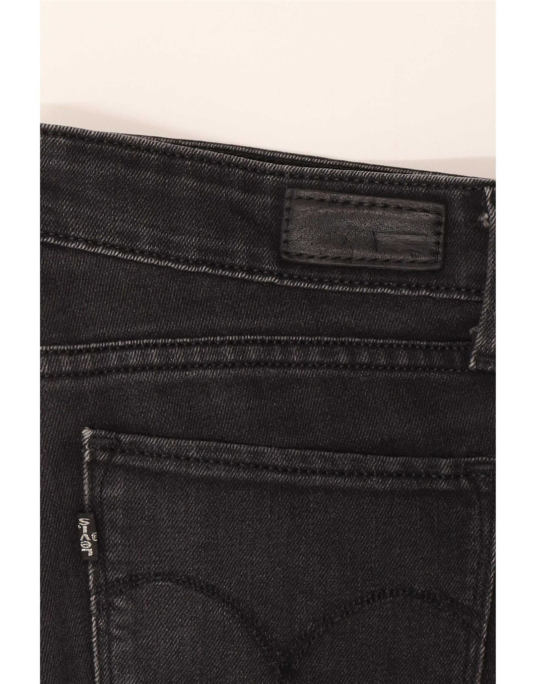 Levi's Vaqueros Slim Mujer W27 L32 Algodón Negro