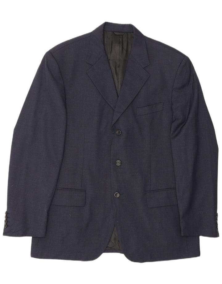 Brooksfield Chaqueta tipo blazer de 3 botones para hombre IT 54 2XL Lana azul marino