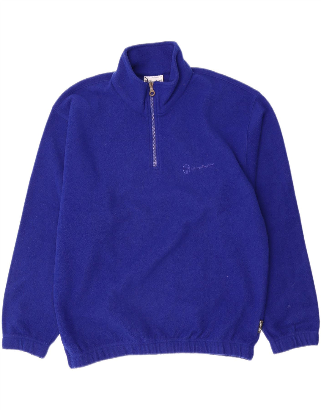 Sergio Tacchini Jersey De Forro Polar Con Cremallera Y Cuello Para Hombre Poliéster Azul Medio