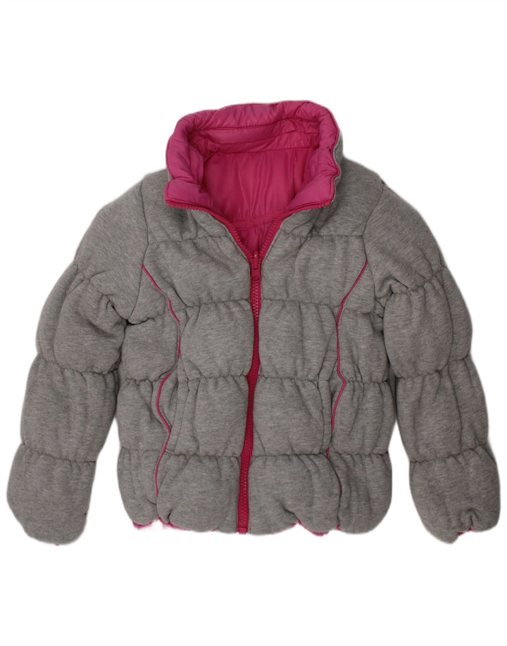 Dkny Chaqueta Acolchada Reversible Con Capucha Niña 4-5 Años Rosa Poliéster