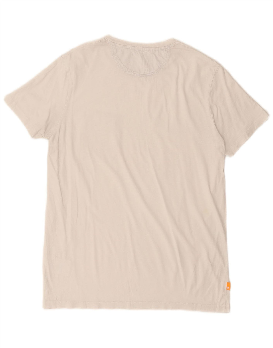 Timberland - Camiseta ajustada para hombre, talla mediana, algodón blanco